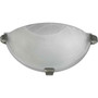 Transitional Faux Alab Wall Sconce In Satin Nickel