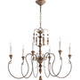 Traditional Salento 32"/6 Light Chandelier In Vintage Copper
