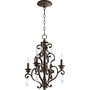 Traditional San Miguel 4 Light Chandelier In Vintage Copper