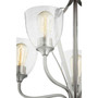 Traditional Jardin 5 Light Chandelier In Satin Nickel