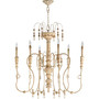 Traditional Salento 34"/6 Light Chandelier In Persian White