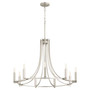 Olympus 9 Light Chandelier In Satin Nickel