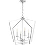Transitional 4 Light Entry In Chrome