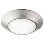 Transitional Led Wet Ceiling Mount 6" 12W In Satin Nickel