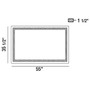 Aspen 55"W X 36"H Rectangular Mirror