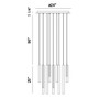 Santana 18-Light 24" Round Chandelier