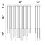 Santana 18-Light 42" Linear Chandelier