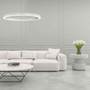 Spunto 28" Silver Round Chandelier