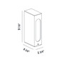 Bollard, 1X7W, LED 10 In
