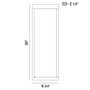 Kabo Silver Outdoor LED Surface Mount