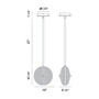 Caledonia 10" Round Pendant