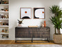 Kelby Sideboard-Carved Vintage Brown
