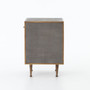Shagreen Bedside Table-Grey Shagreen