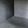 Shagreen Bedside Table-Grey Shagreen