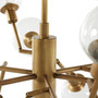 Pellman Chandelier-Matte Brass