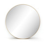 Bellvue Round Mirror-Polished Brass