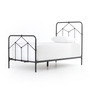 Casey Iron Twin Bed-Black