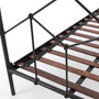Casey Iron Twin Bed-Black