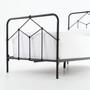 Casey Iron Twin Bed-Black