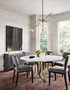 Gage Dining Table-60"-Polished White Mar