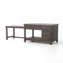 Ian Kitchen Island-Rubbed Black