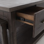 Ian Kitchen Island-Rubbed Black