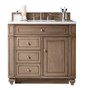 Bristol 36" Single Vanity, Whitewashed Walnut