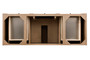 Bristol 60" Single Vanity, Whitewashed Walnut