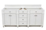 Bristol 72" Double Vanity, Bright White