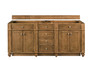 Bristol 72" Double Vanity, Saddle Brown