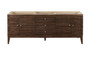 Linear 72" Single Vanity, Mid-Century Walnut