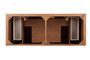 Providence 60" Double Vanity Cabinet, Driftwood