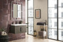 Columbia 31.5" Single Vanity, Ash Gray w/ White Glossy Composite Countertop
