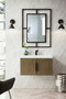 Columbia 31.5" Single Vanity Cabinet, Latte Oak w/ White Glossy Composite Countertop