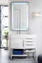 Columbia 36" Single Vanity, Glossy White w/ Glossy White Composite Top