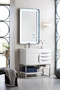 Columbia 36" Single Vanity, Glossy White w/ Glossy White Composite Top
