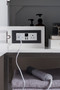 Columbia 36" Single Vanity, Glossy White w/ Glossy White Composite Top