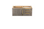 Columbia 36" Single Vanity, Ash Gray, Radiant Gold
