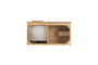 Columbia 36" Single Vanity, Ash Gray, Radiant Gold