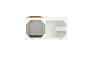Columbia 36" Single Vanity, Glossy White, Radiant Gold