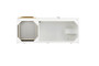 Columbia 48" Single Vanity, Glossy White, Radiant Gold