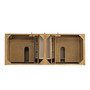 Hudson 60" Double Vanity, Light Natural Oak