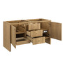 Hudson 60" Double Vanity, Light Natural Oak