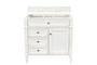 Brittany 36" Single Vanity, Bright White
