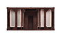 Brittany 48" Single Vanity, Burnished Mahogany
