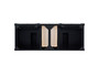 Brittany 60" Double Vanity, Black Onyx