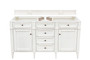 Brittany 60" Double Vanity, Bright White