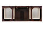 Brittany 60" Single Vanity, Burnished Mahogany