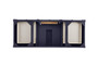 Brittany 60" Single Vanity, Victory Blue