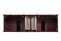 Brittany 72" Double Vanity, Burnished Mahogany